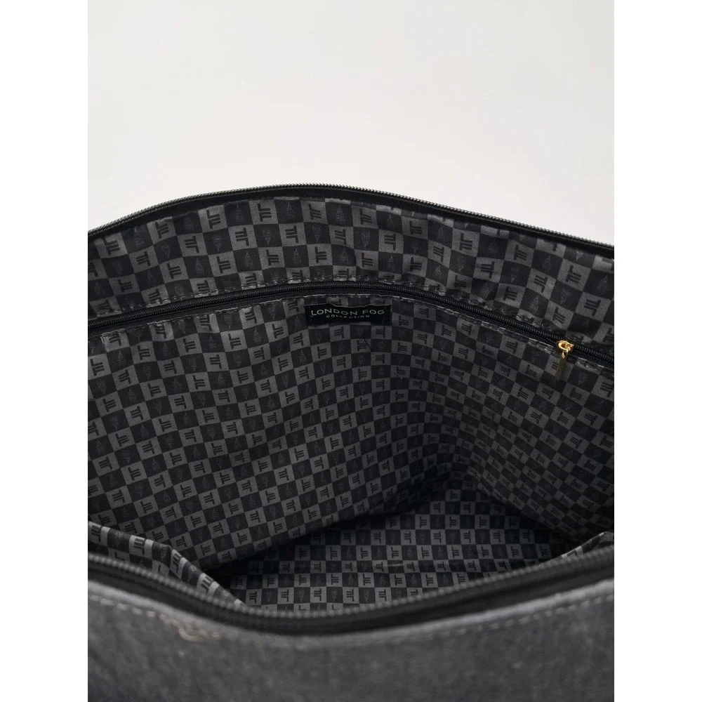 London Fog Canvas Duffel Bag-denim Weekender‎